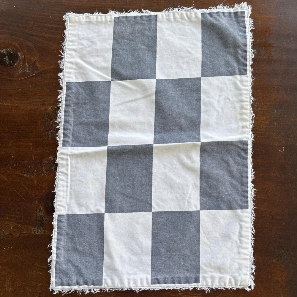 Nautical Signal Flag Sailboat Placemat Set (4) + 4 Kitchen Towels Dickie Walker